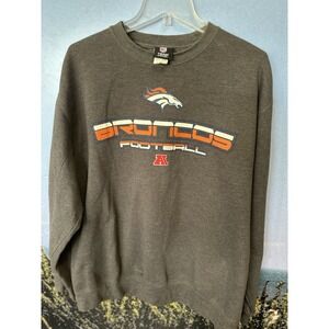 Y2K Denver‎ Broncos Crewneck Fleece Sweater NFL  Size XL